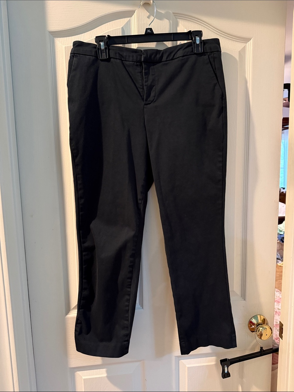NYDJ Black Tailored Straight-Leg Pants
